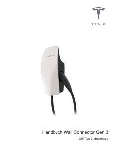 Bedienungsanleitung Tesla Wall Connector Gen 3 Ladestation