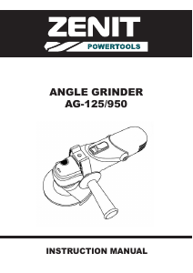 Handleiding Zenit ZUSH-125/950 Haakse slijpmachine