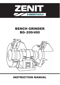 Manual Zenit ZST-200/400 Bench Grinder