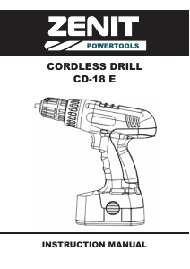 Manual Zenit ZSHA-18/Е Drill-Driver