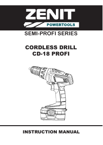 Manual Zenit ZSHA-18 profi Drill-Driver