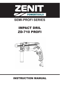 Manual Zenit ZDP-710 Profi Impact Drill