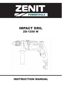 Manual Zenit ZD-1250 M Impact Drill
