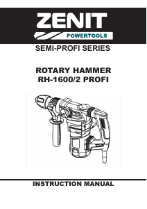 Manual Zenit ZPP-1600/2 Profi Rotary Hammer
