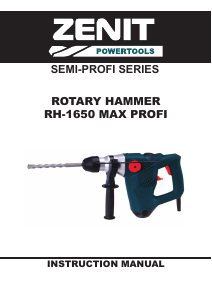 Manual Zenit ZPP-1650 MAX Profi Rotary Hammer