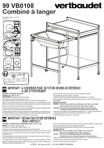 Посібник Vertbaudet VB0108 Пеленальний стіл