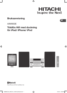 Bruksanvisning Hitachi AXM950E Stereoanläggning