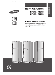 Manual Samsung RT2BSJTS Fridge-Freezer