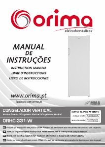 Manual Orima ORHC 331 W Freezer