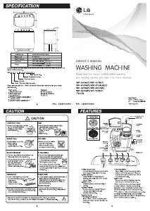 説明書 LG WP-620N 洗濯機