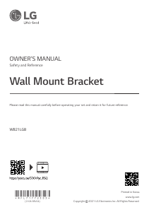 Manual LG WB21B Wall Mount