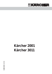 Bruksanvisning Kärcher 2001 Dammsugare