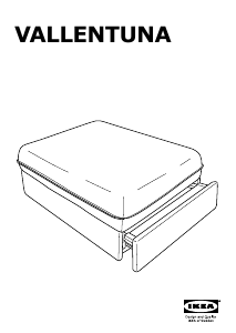 사용 설명서 이케아 VALLENTUNA 낮 침대