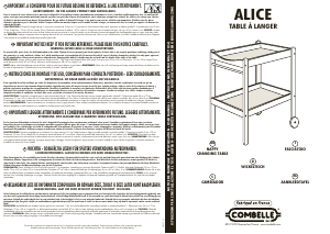 説明書 Combelle Alice オムツかえテーブル