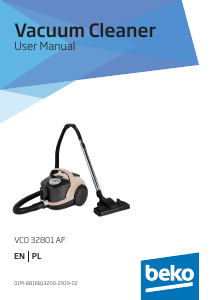 Manual BEKO VCO 32801 AF Vacuum Cleaner