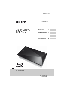 Mode d’emploi Sony BDP-S4100 Lecteur de blu-ray