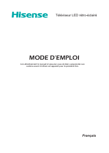 Mode d’emploi Hisense 55M7000 Téléviseur LED