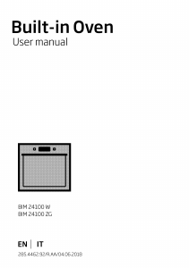 Manual BEKO BIM 24100 ZG Oven