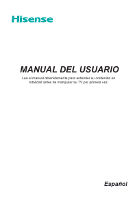 Manual de uso Hisense H43M3000 Televisor de LED