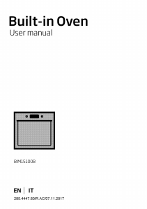 Manuale BEKO BIM15100B Forno