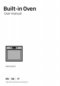 Manual BEKO BIM15300XS Oven