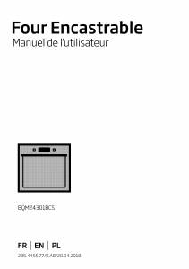 Manual BEKO BQM24301BCS Oven