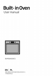 Instrukcja BEKO BVM36400XCS Piekarnik