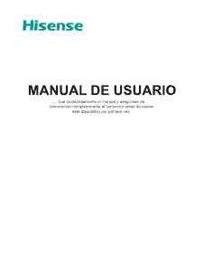 Manual de uso Hisense LHD32D50TS Televisor de LED