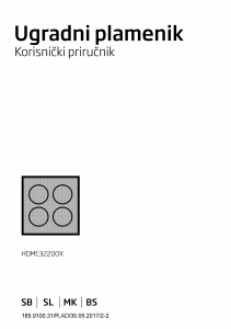 Priročnik BEKO HDMC 32200 X Grelna plošča