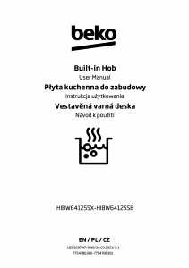 Manuál BEKO HIBW64125SB Varná deska