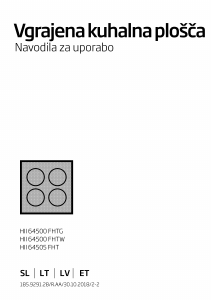 Rokasgrāmata BEKO HII 64500 FHTG Plīts virsma
