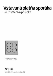 Használati útmutató BEKO HII 64500 FHTZG Főzőlap