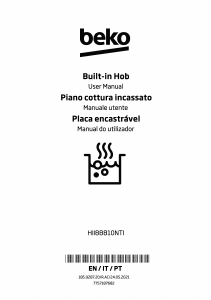 Manuale BEKO HII88810NTI Piano cottura