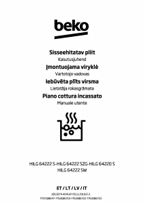 Manuale BEKO HILG 64222 SZG Piano cottura