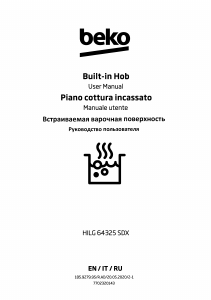 Manuale BEKO HILG 64325 SDX Piano cottura