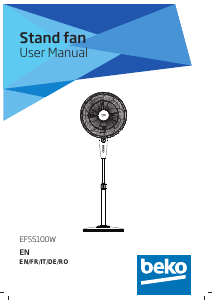Manual BEKO EFS5100W Fan