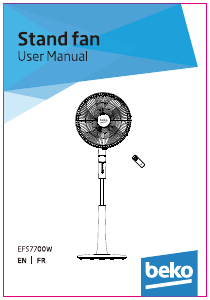 Handleiding BEKO EFS7700W Ventilator