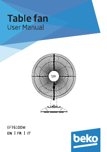 Manual BEKO EFT6100W Fan