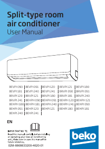 Manuale BEKO BEHPH 120 Condizionatore d’aria