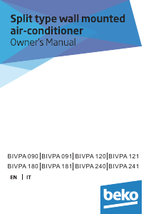 Manuale BEKO BIVPA 090 Condizionatore d’aria