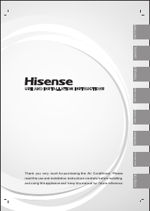 Bedienungsanleitung Hisense AS-12UR4SVPSC5-WiFi Klimagerät