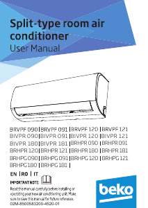 Manual BEKO BIVPR 120 Air Conditioner