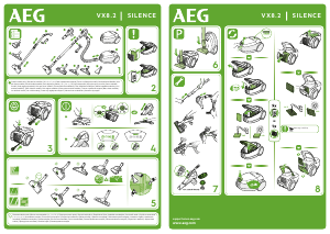 كتيب AEG VX82-1-ALR مكنسة كهربائية