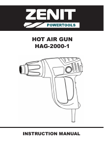 Manual Zenit ZF-2000-1 Heat Gun