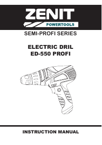 Manual Zenit ZSH-550 Profi Drill-Driver