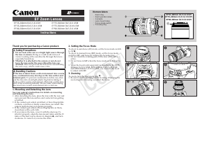 Manual Canon EF 75-300mm f/4-5.6 III USM Camera Lens