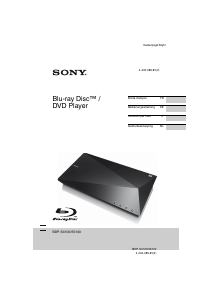 Mode d’emploi Sony BDP-S5100 Lecteur de blu-ray