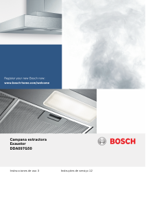 Manual de uso Bosch DDA097G50 Campana extractora