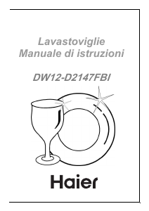 Manuale Haier DW12-D2147FBI Lavastoviglie