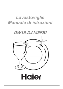 Manuale Haier DW15-D4145FBI Lavastoviglie